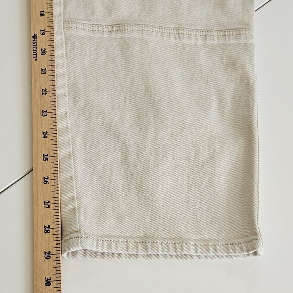 Wilfred Pants Womens 14 Beige Twill Straight Cargo Pockets Streetwear Preppy - Picture 6 of 16